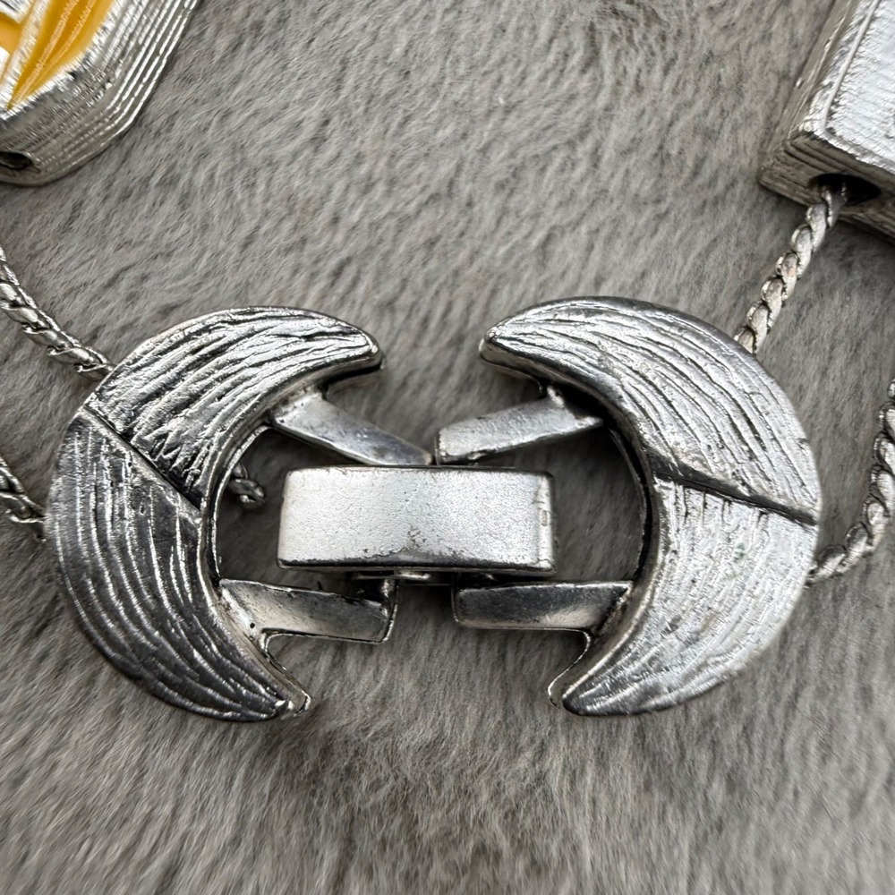Teacher School Slide Charm Bracelet Silver Tone Enamel Bus Apple Books 7" - Picture 7 of 12